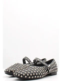 Best kharisma Ballerines Cloutées Femme Noires