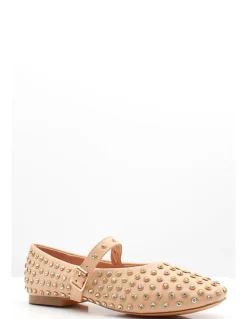 Best kharisma Ballerines Cloutées Femme Beige