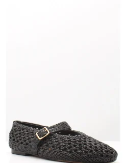 Sale inuovo Ballerines Femme Tissé Noir