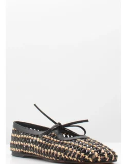 Clearance inuovo Ballerines Femme Tressées Noir/Beige