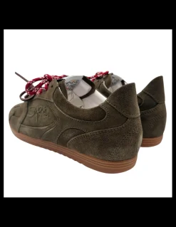 Outlet semerdjian Basket De Ville Femme Billie Kaki /Rouge