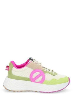 Outlet no name Basket de Ville Femme carter jogger Rose/Vert Clair