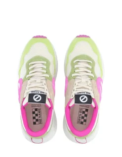 Outlet no name Basket de Ville Femme carter jogger Rose/Vert Clair