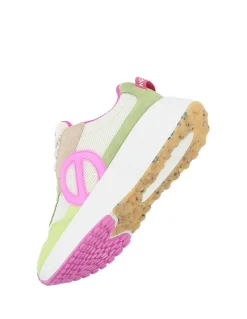 Outlet no name Basket de Ville Femme carter jogger Rose/Vert Clair