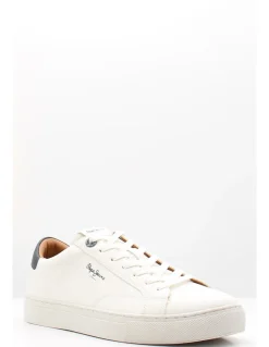 Outlet pepe jeans Basket de Ville Homme joe basic blanc