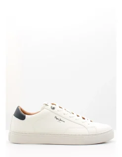 Outlet pepe jeans Basket de Ville Homme joe basic blanc