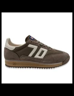 Discount back 70 Basket Homme Barkley Jogger Taupe en Suède