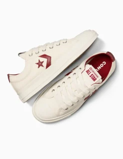 converse Baskets basses Player 76 Ox - Toile écrue et détails rouges