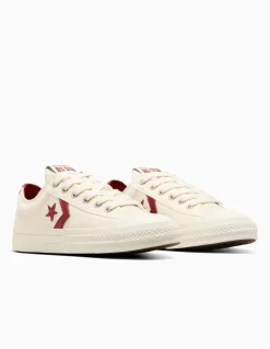 converse Baskets basses Player 76 Ox - Toile écrue et détails rouges