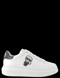 Discount karl lagerfeld baskets compensées femme kapri karl ikonic lo lace cuir blanc