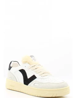 Hot victoria Baskets de Ville Femme 1257124 Negro Blanc/Gris
