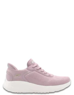 Discount skechers Baskets de Ville Femme Bobs Squad Chaos Mauve