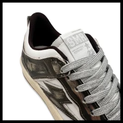 Clearance semerdjian Baskets de ville femme Charlie cuir noir/blanc