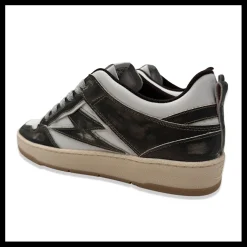 Clearance semerdjian Baskets de ville femme Charlie cuir noir/blanc