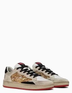 Sale crime london Baskets de Ville Femme Chelsea Gold