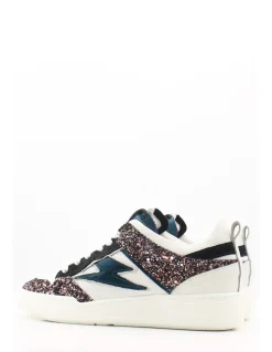 Discount semerdjian Baskets de Ville Femme Chita Paillettes et Emeraude