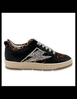 semerdjian Baskets De Ville Femme Charlie Léopard Cuir