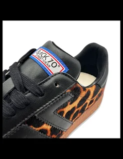 Sale back 70 Baskets de Ville Femme Cloud Cuir Leopard