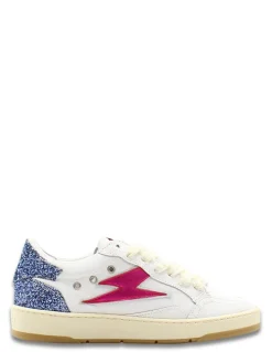 semerdjian Baskets de Ville Femme Dany Blanc/Bleu/Fuschia