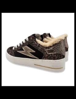 Clearance semerdjian Baskets de Ville Femme Fourrées Noubar Mocca