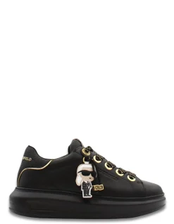 Hot karl lagerfeld Baskets de ville Femme kapri keychain karl lo Black
