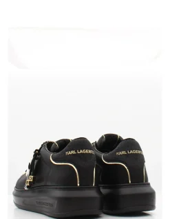 Hot karl lagerfeld Baskets de ville Femme kapri keychain karl lo Black
