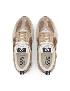 no name Baskets de ville femme krazee runner taupe