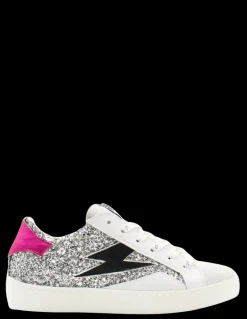 Hot semerdjian Baskets de Ville Femme larry blanc argent fuchsia