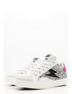 Hot semerdjian Baskets de Ville Femme larry blanc argent fuchsia