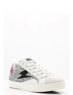 Hot semerdjian Baskets de Ville Femme larry blanc argent fuchsia