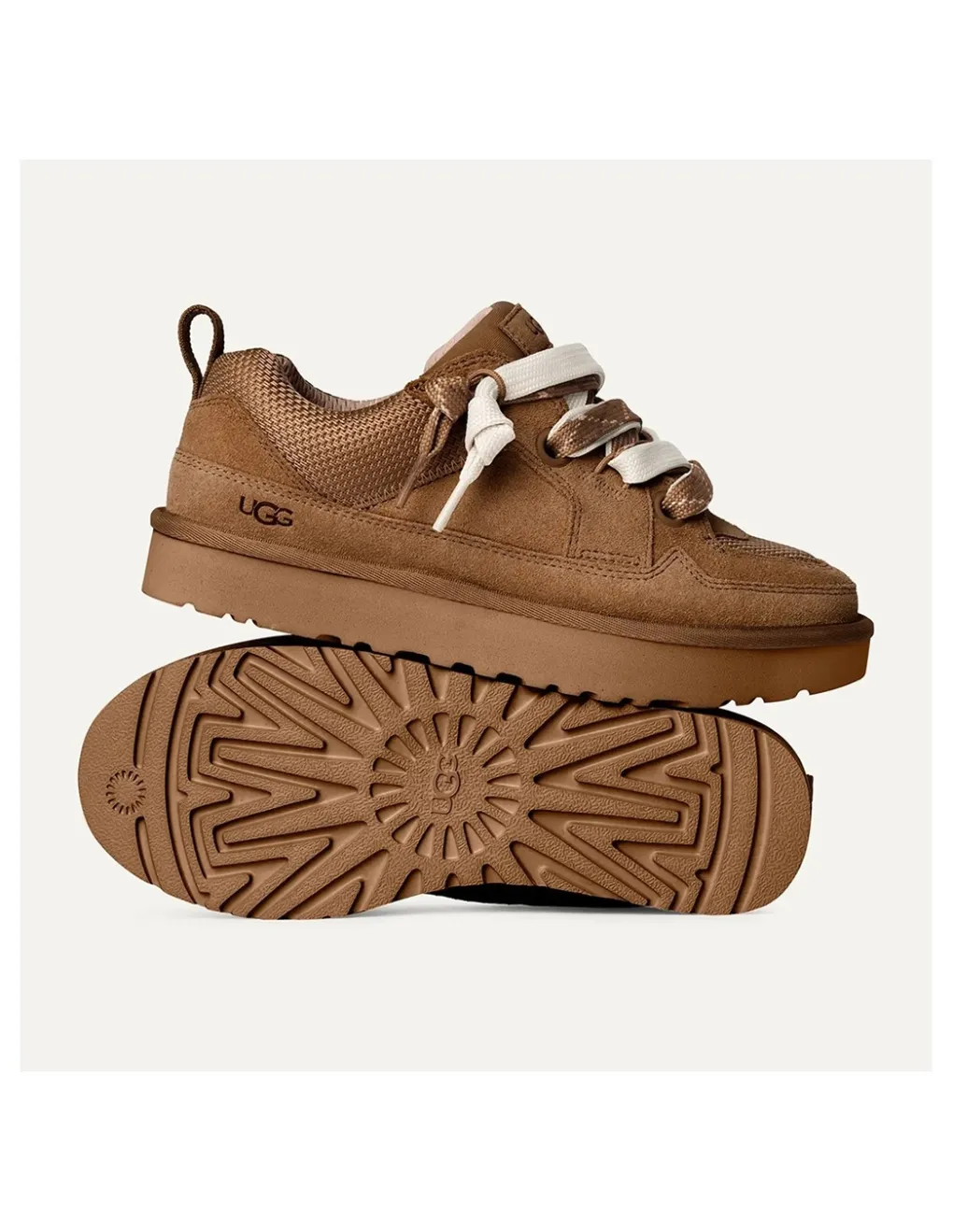 New ugg Baskets de ville femme lowmel daim chestnut