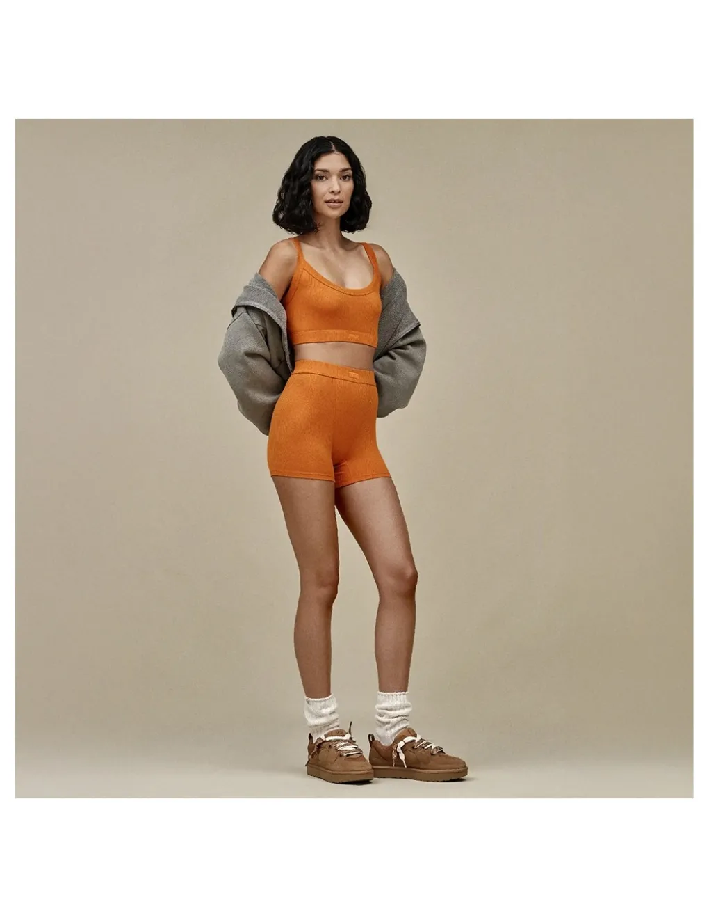 New ugg Baskets de ville femme lowmel daim chestnut