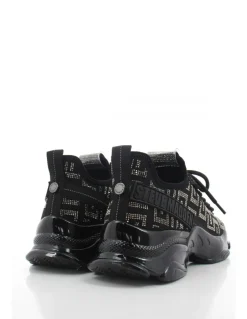 Clearance steve madden Baskets de ville Femme Maxout Sneaker Noir Paillettes