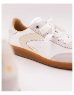 Hot 0-105 Baskets de Ville Femme Nova White Satin