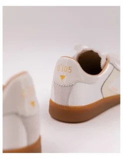 Hot 0-105 Baskets de Ville Femme Nova White Satin