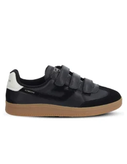 Discount schmoove Baskets de ville femme sheffield straps cuir black