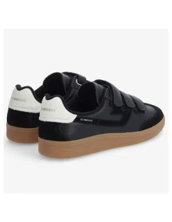 Discount schmoove Baskets de ville femme sheffield straps cuir black