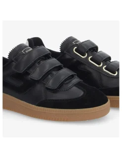 Discount schmoove Baskets de ville femme sheffield straps cuir black