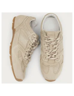 Outlet alohas Baskets de Ville Femme tb.56 suede cream leather