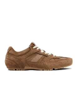Outlet alohas Baskets de Ville Femme tb.56 suede brown leather