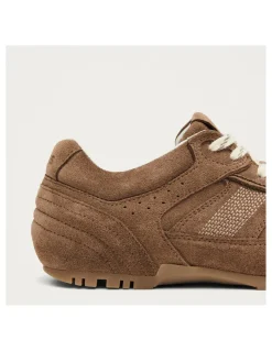 Outlet alohas Baskets de Ville Femme tb.56 suede brown leather