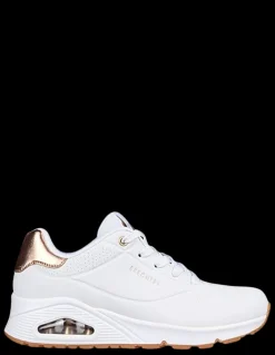 Outlet skechers Baskets de ville Femme uno - golden air white gold