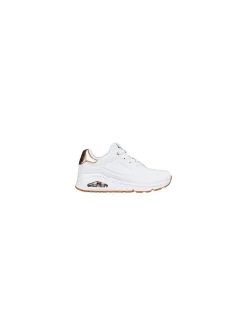 Outlet skechers Baskets de ville Femme uno - golden air white gold