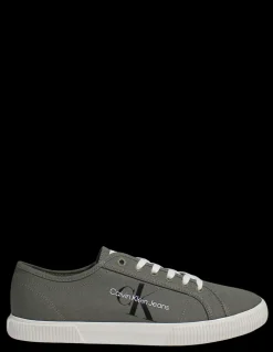 Online calvin klein Baskets de ville homme ess vulcanized low toile olive