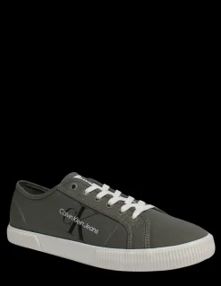 Online calvin klein Baskets de ville homme ess vulcanized low toile olive