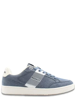New redskins Baskets de ville homme glamour Bleu Denim/Blanc
