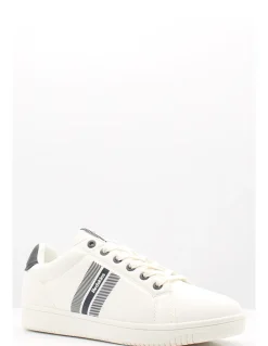 Clearance redskins Baskets de Ville Homme Granada Cuir Blanc