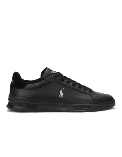 Best ralph lauren Baskets De Ville Homme Héritage Court Noir