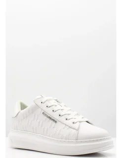 Sale karl lagerfeld Baskets de ville homme Kapri Monogram Emboss Lo homme blanc