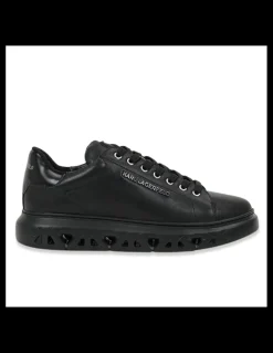 Discount karl lagerfeld Baskets De Ville Homme Kapri Kite Lo Lace Cuir Noir